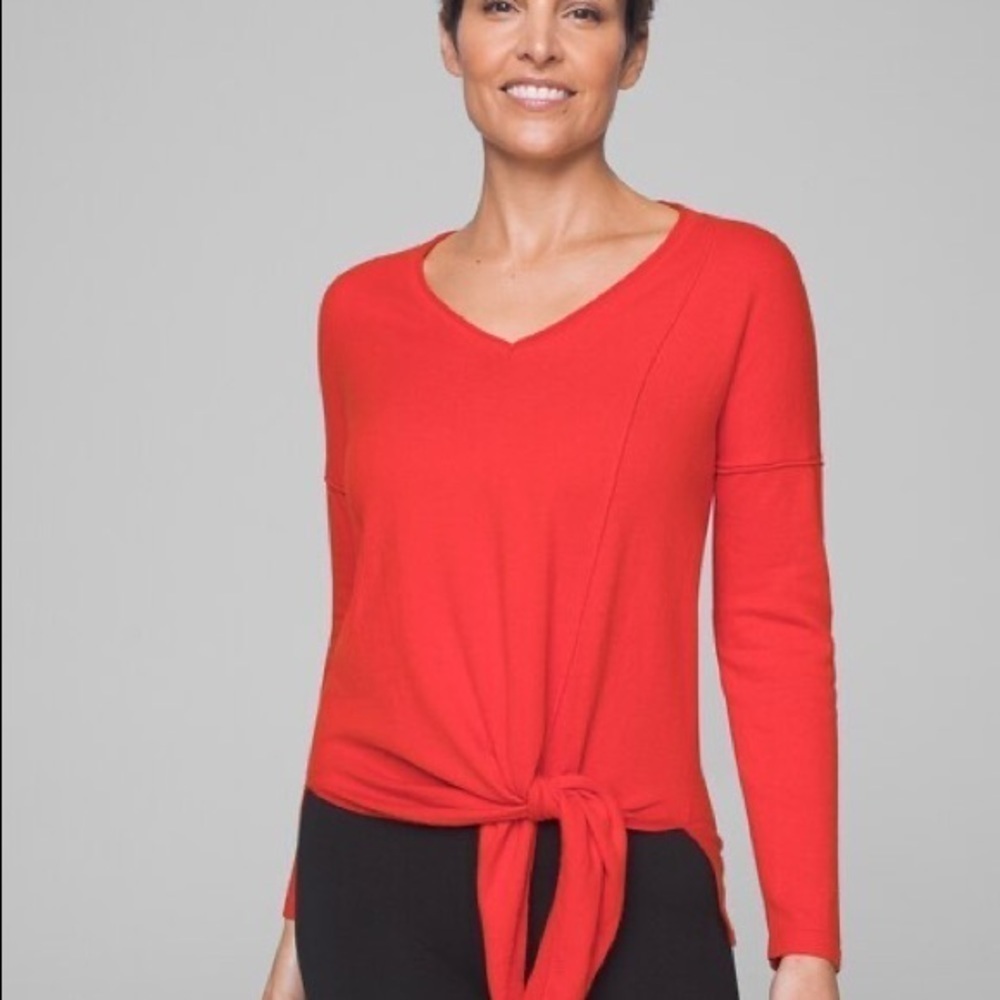 Soma Long Sleeve Tie Front Sweater
STYLE: 570279185 Size M Lounge Casual